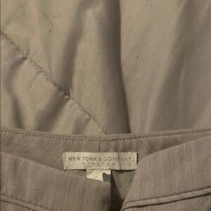 New York & Company Gray Pinstripe Blazer